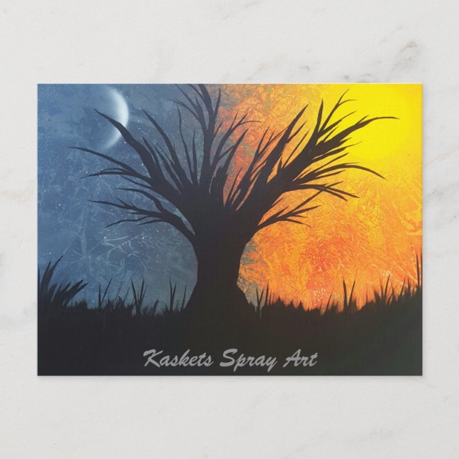 Postal JK16 APPAREL - Dicotomía estelar (Anverso)