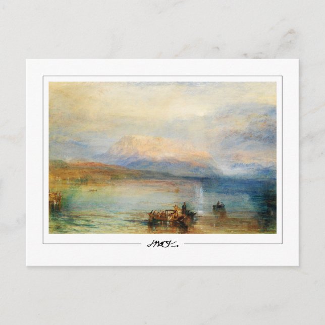 Postal JMW Turner #18-3 - Postcard Bella Artes (Anverso)