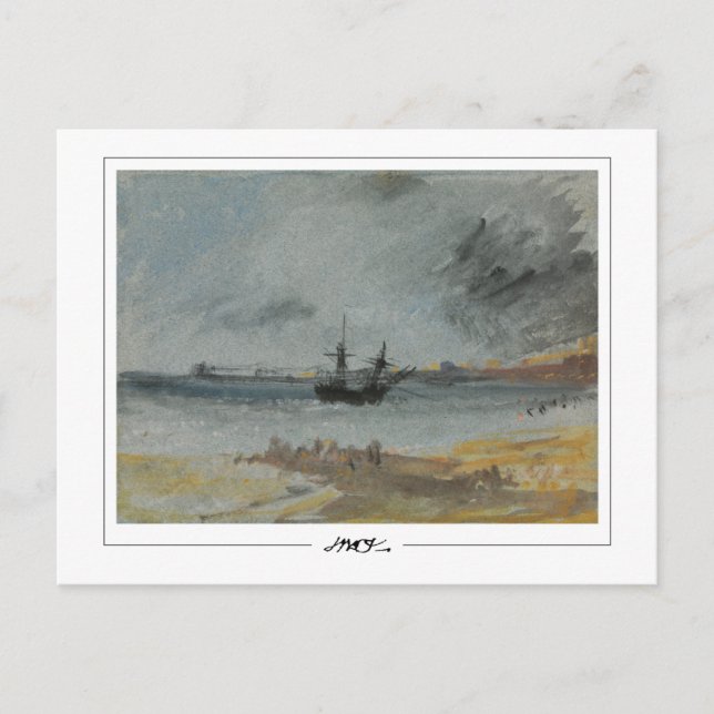 Postal JMW Turner #21-3 - Postcard Bella Artes (Anverso)