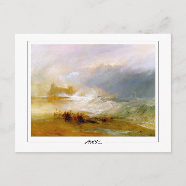 Postal JMW Turner #24-3 - Postcard Bella Artes (Anverso)