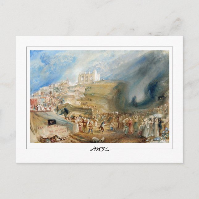 Postal JMW Turner #27-3 - Postcard Bella Artes (Anverso)