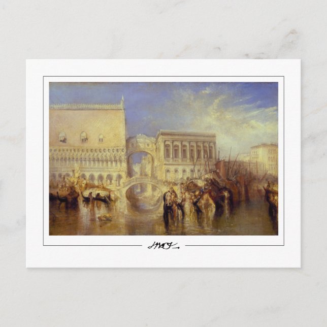 Postal JMW Turner #42 - Postcard Bella Artes (Anverso)
