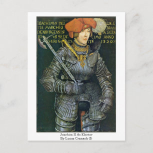 Postal Joachim Ii Como Elector De Lucas Cranach (I)
