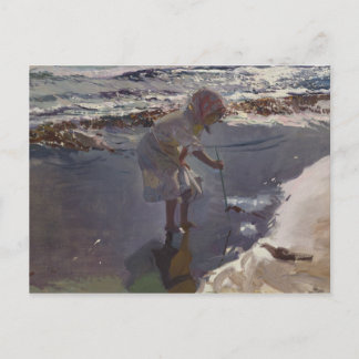 Postal Joaquin Sorolla - Buscando Mariscos