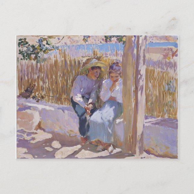 Postal Joaquín Sorolla-Idyll, Javea (Anverso)
