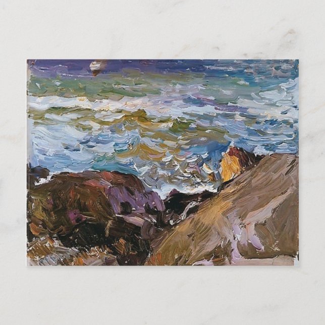 Postal Joaquín Sorolla - Mar de Ibiza (Anverso)