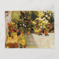 Joaquín Sorolla - Techo con flores