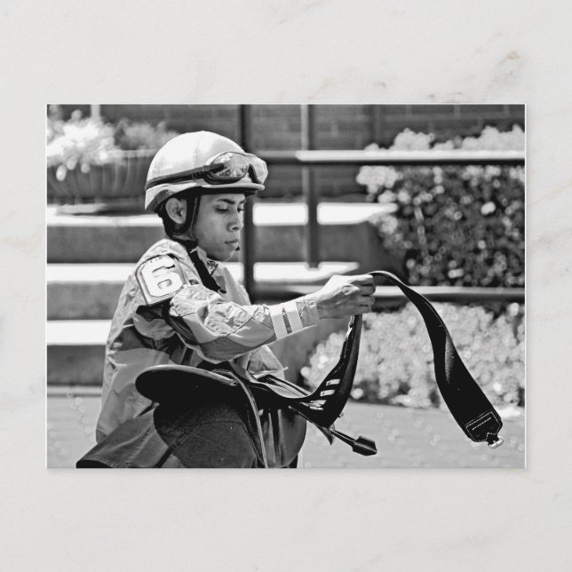 Postal Jockey de Nueva York "Manuel Franco" (Anverso)