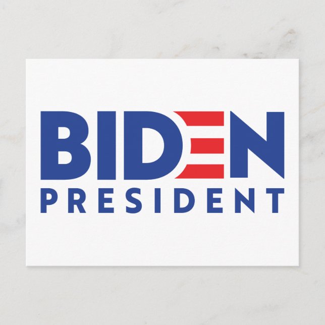 Postal Joe Biden 2020 Biden para presidente (Anverso)