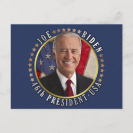 Postal Joe Biden 46º presidente EE.UU. Foto conmemorativa