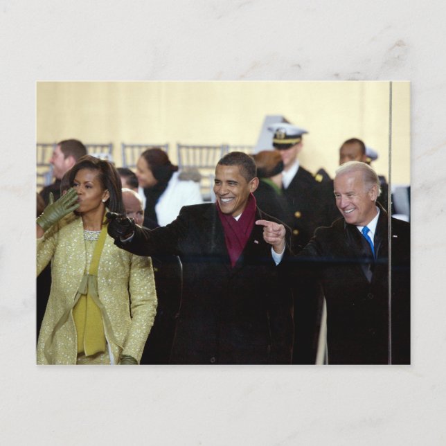 Postal Joe Biden & Barack & Michele Obama (Anverso)
