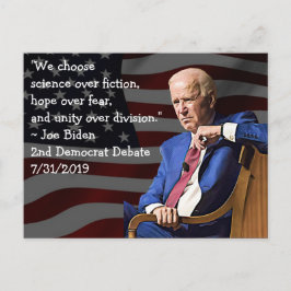 Postal Joe Biden cita sobre América