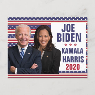 Postal Joe Biden Kamala Harris 2020 Foto del presidente d