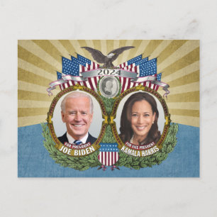 Postal Joe Biden Kamala Harris 2024 - Foto Jugate