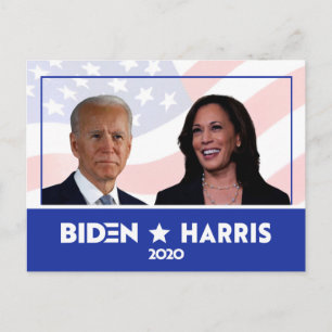 Postal JOE BIDEN KAMALA HARRIS FOTO Speech 2020