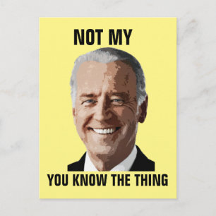POSTAL JOE BIDEN NO MIS POSTCARDS PRESIDENCIALES (COSAS)