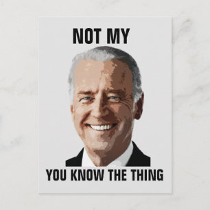 POSTAL JOE BIDEN NO MIS POSTCARDS PRESIDENCIALES (COSAS)