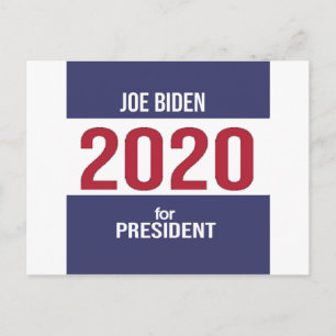 Postal Joe Biden Para Las Elecciones Presidenciales 2020