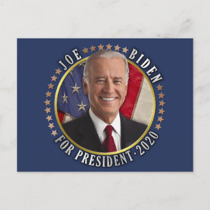 Postal Joe Biden para presidente 2020 Foto demócrata