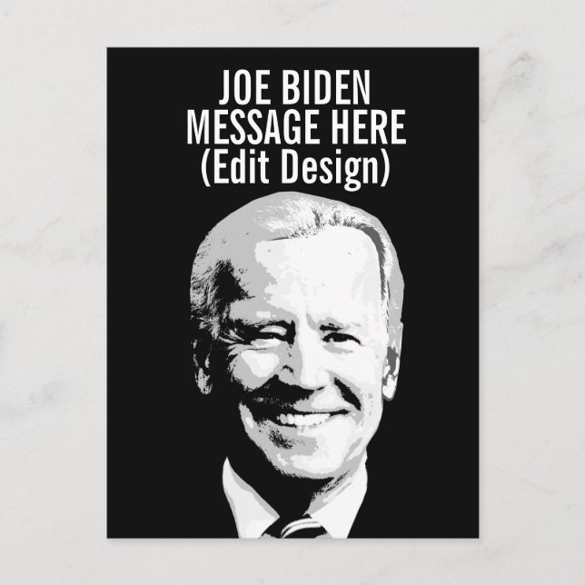 Postal Joe Biden personalizado (Anverso)