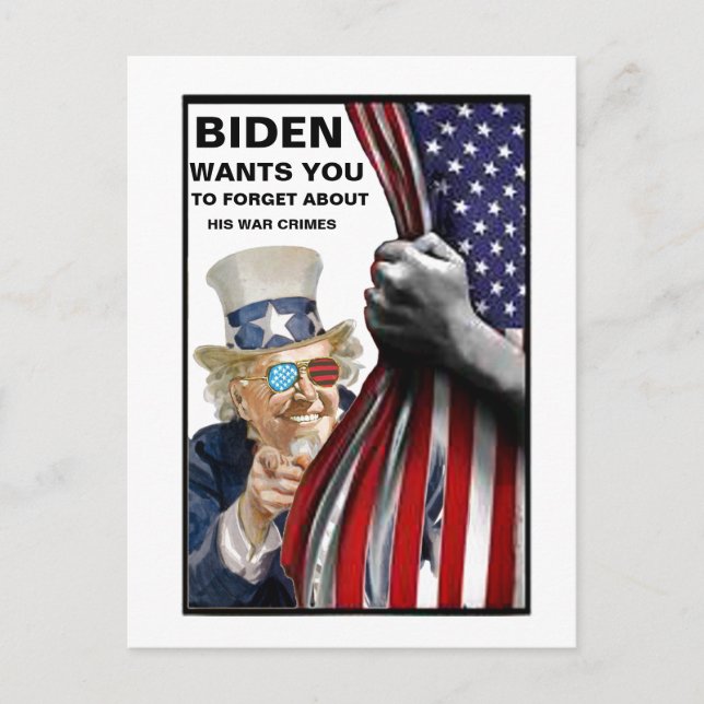 Postal Joe Biden War Criminal (Anverso)