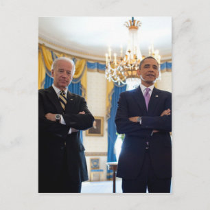 Postal ¡Joe! Biden y Barack Obama