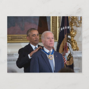Postal Joe Biden y Barack Obama