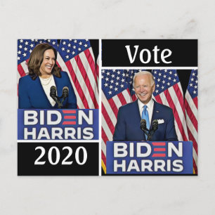 Postal Joe Biden y Kamala Harris 2020 Keepsake