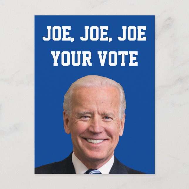 Postal Joe, Joe, Joe Tu Voto (Anverso)
