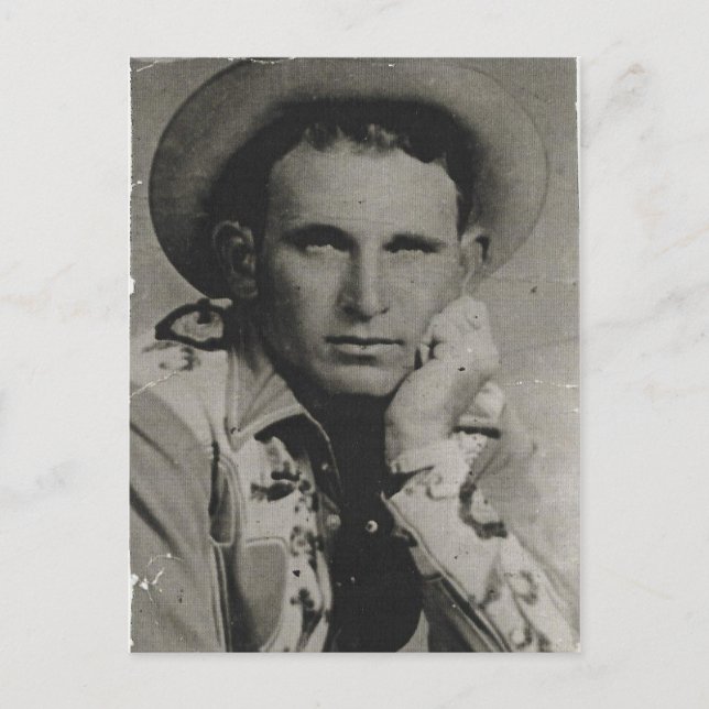 Postal Joe Watts, Texas Cowboy (Anverso)