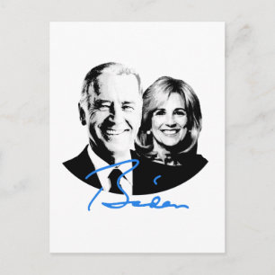 Postal Joe y Jill Biden Signature