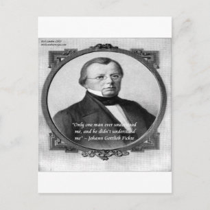 Postal Johann Fichte "Malentendido"
