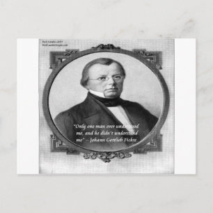 Postal Johann Fichte "Malentendido"