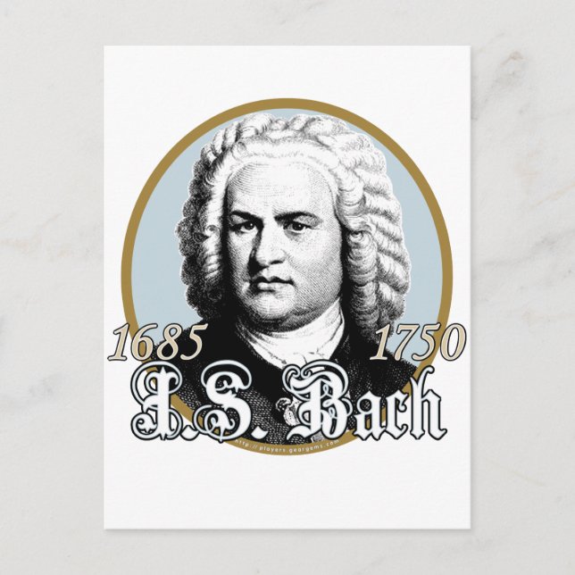 Postal Johann Sebastian Bach (Anverso)