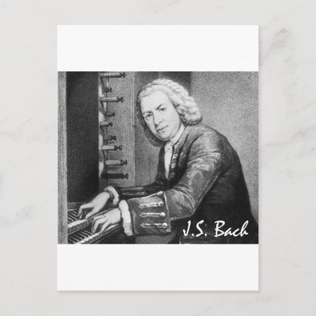 Postal Johann Sebastian Bach Stuff (Anverso)