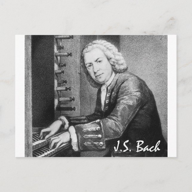 Postal Johann Sebastian Bach Stuff (Anverso)