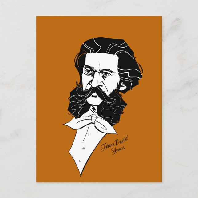 Postal Johann Strauss Jr (Anverso)
