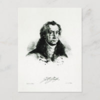 Johann Wolfgang Goethe grabado por Delacroix