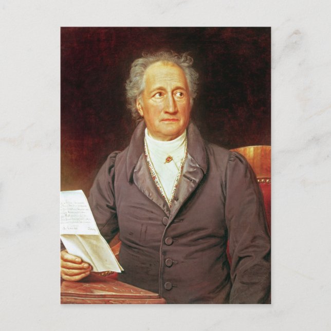 Postal Johann Wolfgang von Goethe 1828 (Anverso)