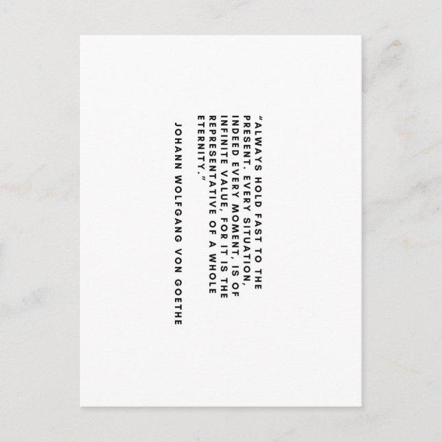 Postal Johann Wolfgang Von Goethe Postcard (Anverso)