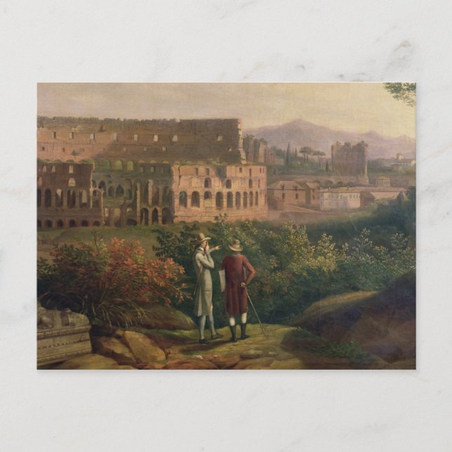 Postal Johann Wolfgang von Goethe visita el (Anverso)