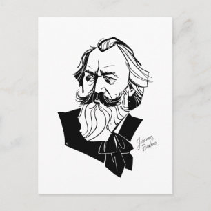 Postal Johannes Brahms
