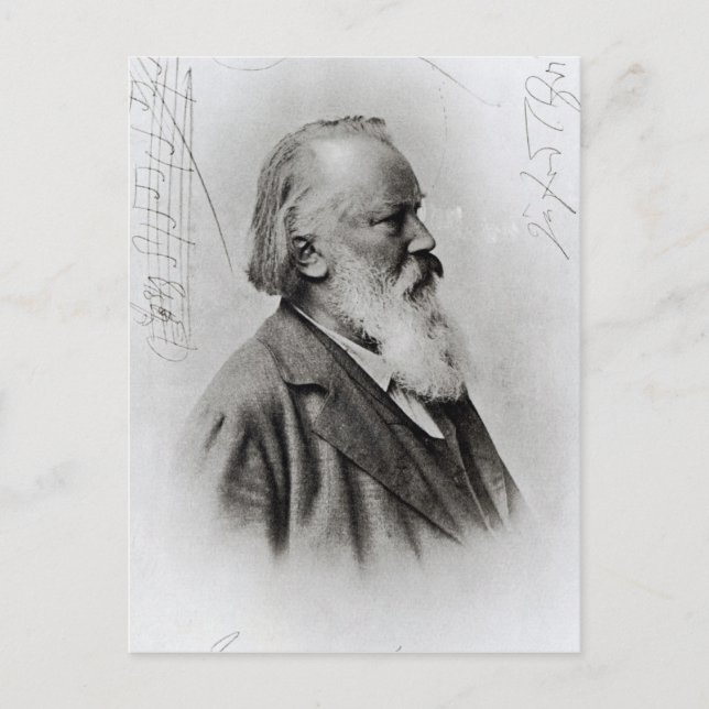 Postal Johannes Brahms (Anverso)