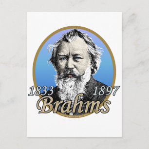 Postal Johannes Brahms