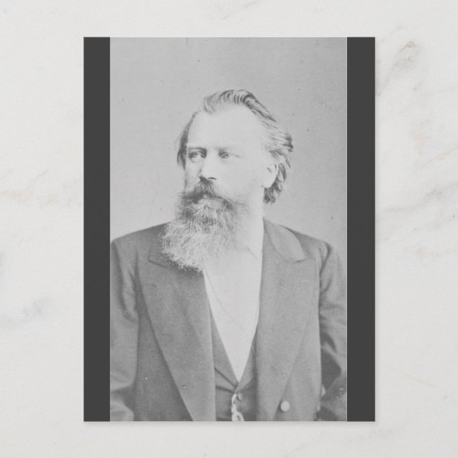 Postal Johannes Brahms (Anverso)
