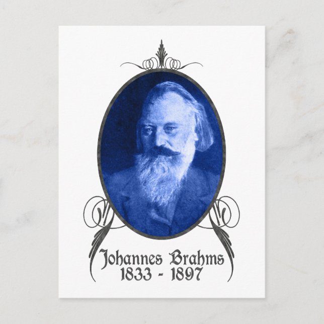 Postal Johannes Brahms (Anverso)