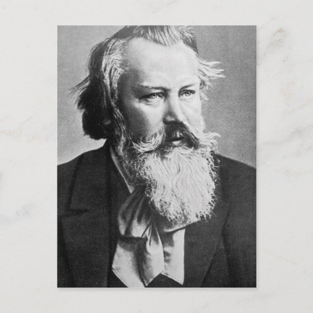 Postal Johannes Brahms, 1879 (Anverso)
