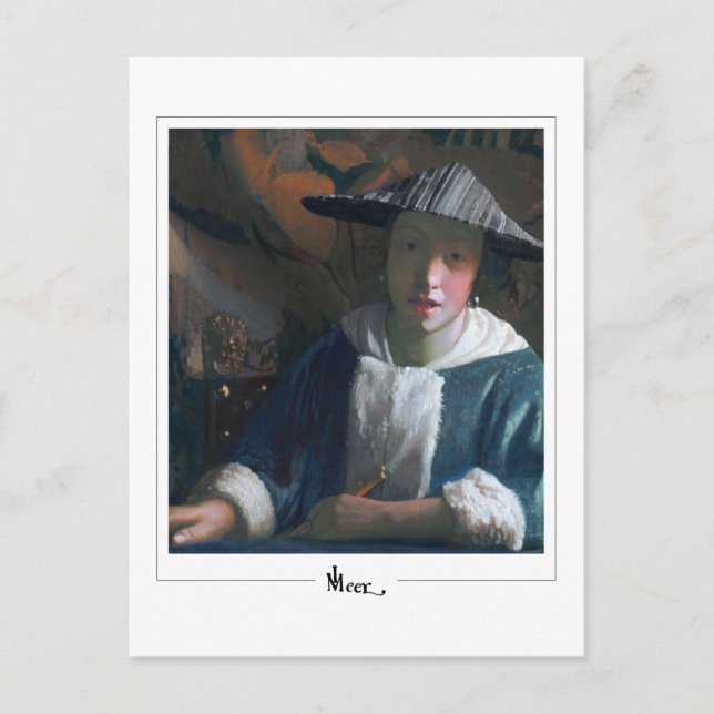 Postal Johannes Vermeer #23 - Bella Artes (Anverso)