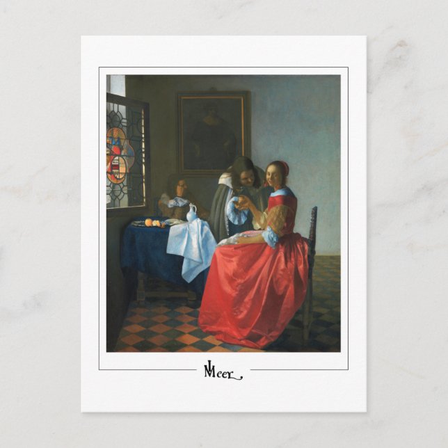 Postal Johannes Vermeer #24 - Bella Artes (Anverso)