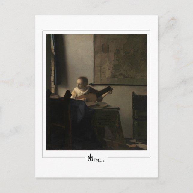 Postal Johannes Vermeer #27 - Bella Artes (Anverso)